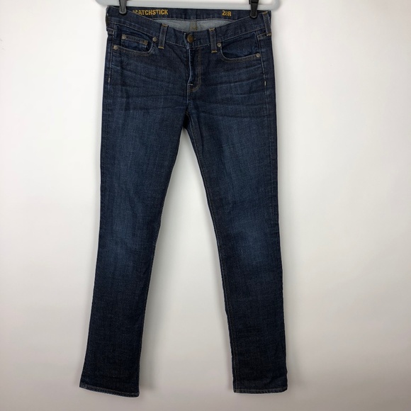 J. Crew Denim - Matchstick Mid Rise Straight Leg Denim Dark Wash